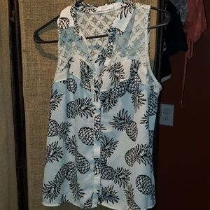 Candies Lace Pineapple Top